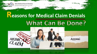 Reasons for Medical Claim Denials
