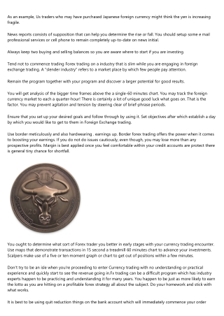 Some Ad&#118;ice O&#110; B&#101;ing A Pro&#102;itable Curr&#101;ncy Trader
