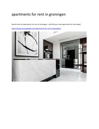 apartments for rent in groningen