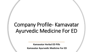 Kamavatar Herbal ED Pill | Kamavatar Ayurvedic Medicine For ED