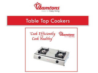 Table Top Cookers
