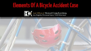Elements Of A Bicycle Accident Case