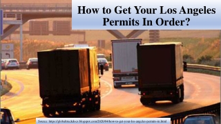 How to Get Your Los Angeles Permits In Order?