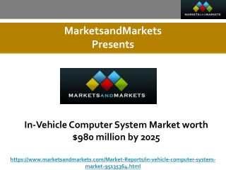 In-Vehicle Computer System Market worth $980 million by 2025