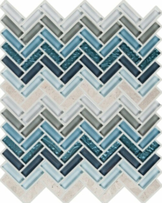 Imagination Mount Wrangell Richter 863-866 Herringbone Tiles
