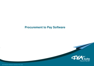 TYASuite’s eProcurement software