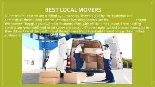 Best local movers