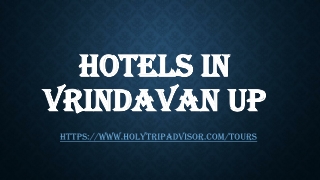 Hotels in vrindavan up