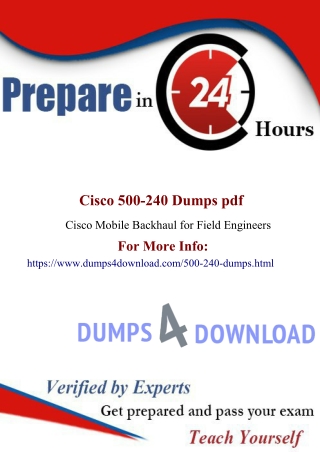 Cisco Real 500-240 Dumps | 500-240 Online Test Engine | Dumps4Download