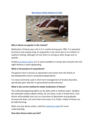 Where to buy Xanax Online | Heathrxtoday