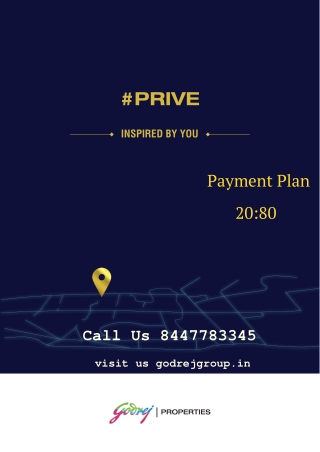 Godrej Prive Gurugram | Nature For A Peaceful Lifestyle | Brochure/PDF