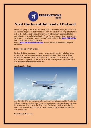Visit the beautiful land of DeLand