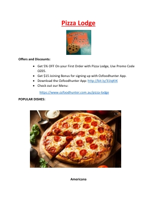 Pizza Lodge Seaford takeaway and delivery, VIC - 5 % Off