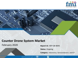 Counter Drone System Market to Witness an Outstanding Growth During 2018– 2028