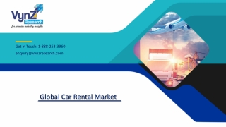 Global Car Rental Market – Analysis and Forecast (2019-2025)