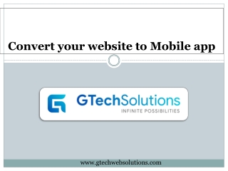 Hire Mobile App Developer to Convert website in to Mobile App