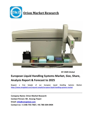 European Liquid Handling Systems Market Size, Share and Forecast 2019-2025
