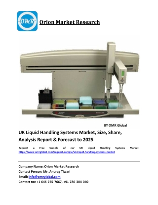 UK Liquid Handling Systems Market Size, Share and Forecast 2019-2025
