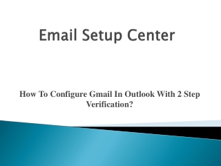 Configure Gmail In 2 Step Verification