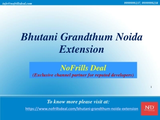 Look Your Office Space In Bhutani Grandthum Noida Extension