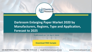 Darkroom Enlarging Paper Market 2020 by Manufacturers, Regions, Type and Application, Forecast to 20