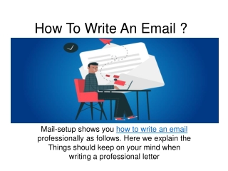 How To Write An Email?