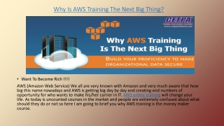 Join AWS Online Training Institute In Noida
