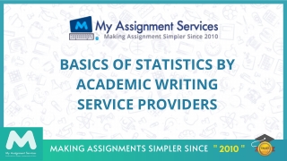 Basics Of Statistics By Academic Writing Service Providers