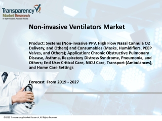 Non-invasive Ventilators Market is Expected to Touch US$ 2.7 Bn by 2027