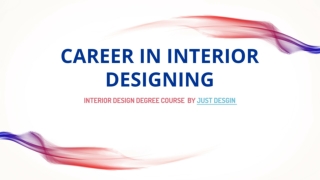 Career in Interior Designing Course
