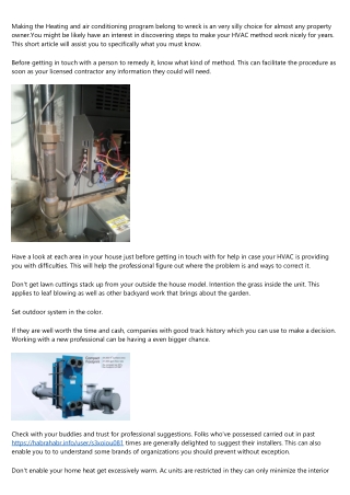 Suggestions From The Experts To Your HVAC Needs At Home Or Work