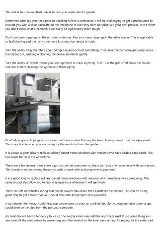 Want Fantastic Ideas About Hvac? Seem On this page!
