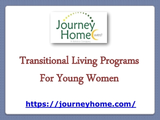 Transitional Living Programs For Young Women