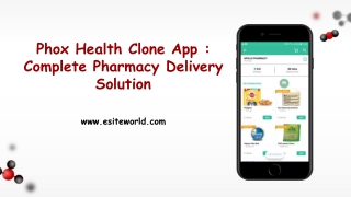 Phox Health Clone App Complete Pharmacy Delivery Solution