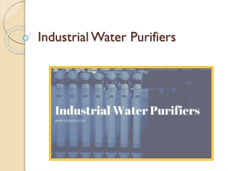 How Industrial Water Purifiers Secure Uninterrupted Water Supply