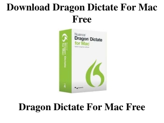 download Dragon Dictate for Mac Free