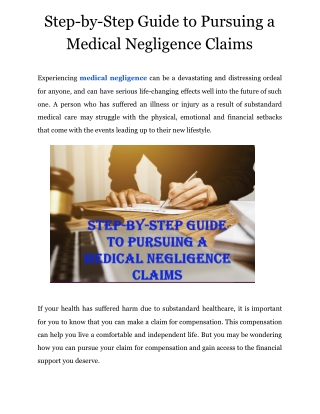 Step-by-Step Guide to Pursuing Medical Negligence Claims in the UK