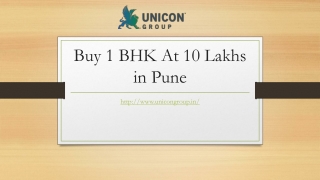 1 BHK At 10 Lakhs in Pune