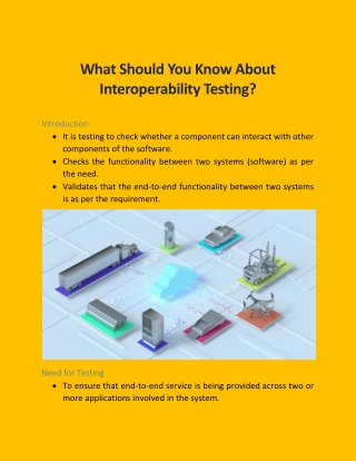 What Should You Know About Interoperability Testing?