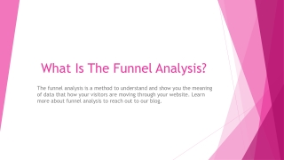 Best Practice Of Funnel Analysis