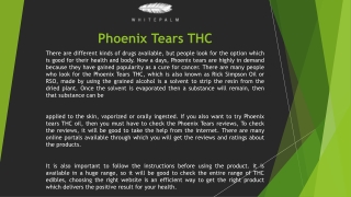 Phoenix Tears reviews