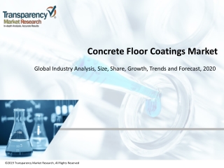 Concrete Floor Coatings Market Foreseen to Grow Exponentially by 2020