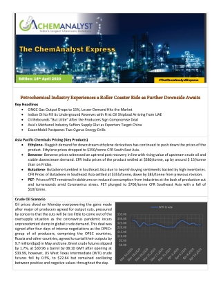 Petrochemical Industry Experiences a Roller Coaster Ride as Further Downside Awaits