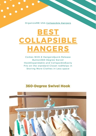 OrganizeMe Collapsible Hangers