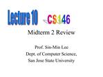 Midterm 2 Review