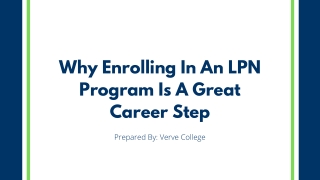 Why Enrolling In An LPN Program Is A Great Career Step