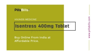 Buy Isentress 400 mg Tablet with 20% Discount