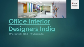 Office Interior Designers India