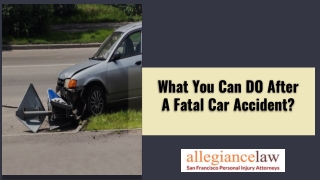 What You can DO After a Fatal Car Accident?