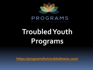 Troubled Youth Programs Provided By Programsfortroubledteens